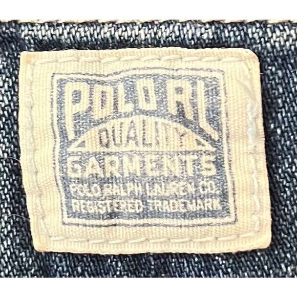 POLO RALPH LAUREN "PAPERBAG" JEANS, WOMENS, 32R, WIDE LEG, HIGH-RISE, BELT - Picture 12 of 12